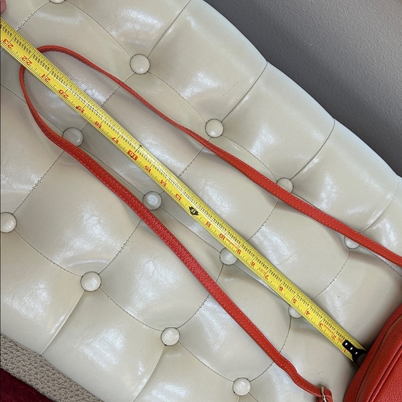 Vera Pelle genuine leather Orange Crossbody Bag - Picture 7 of 13